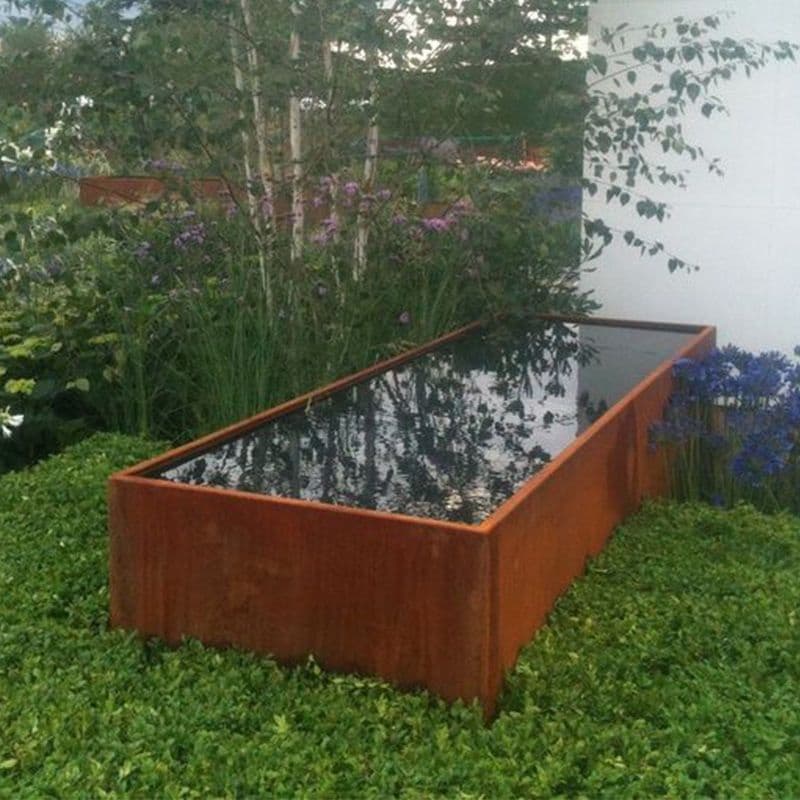 No Maintenance Backyard Corten Water Fountain Household Retail